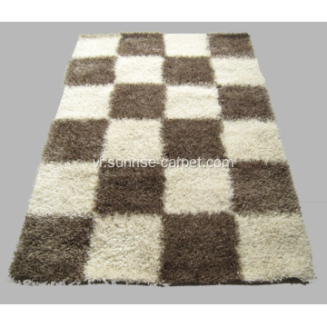 Sợi Polyester Thick &amp; Thin Yarn Mix Carpet Rug